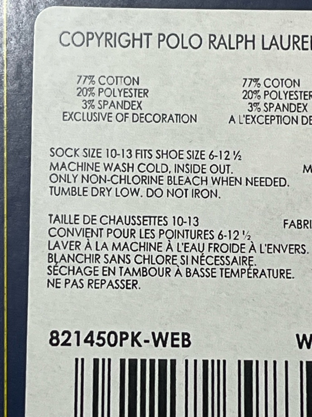 POLO Ralph Lauren 3 pair socks - Picture 4 of 4